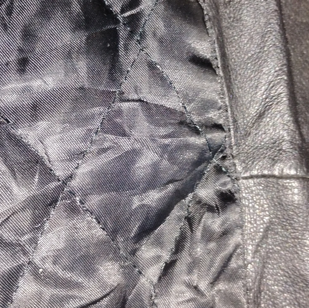 VINTAGE LEATHER LEOPARD COAT